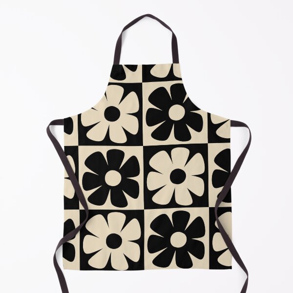 Item preview, Black and White Geometric Flower Pattern designed and sold by posterful.