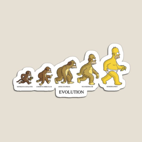 Item preview, Evolution Simpsons designed and sold by pomac.