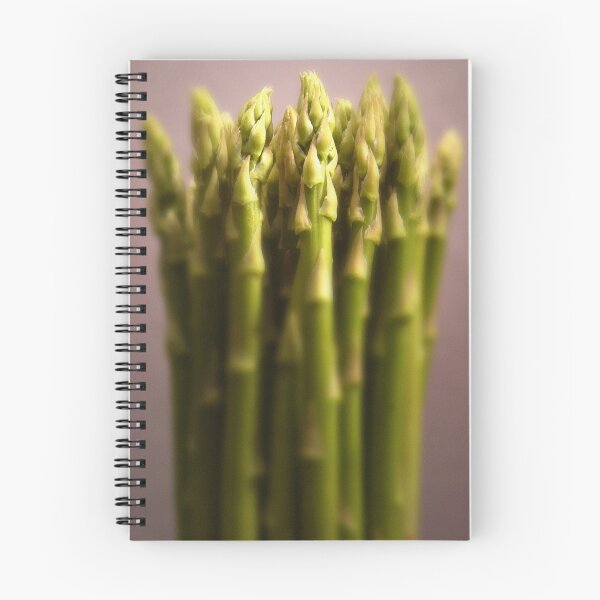 Item preview, Bunch of asparagus spears on grey background designed and sold by bailey-cooper.