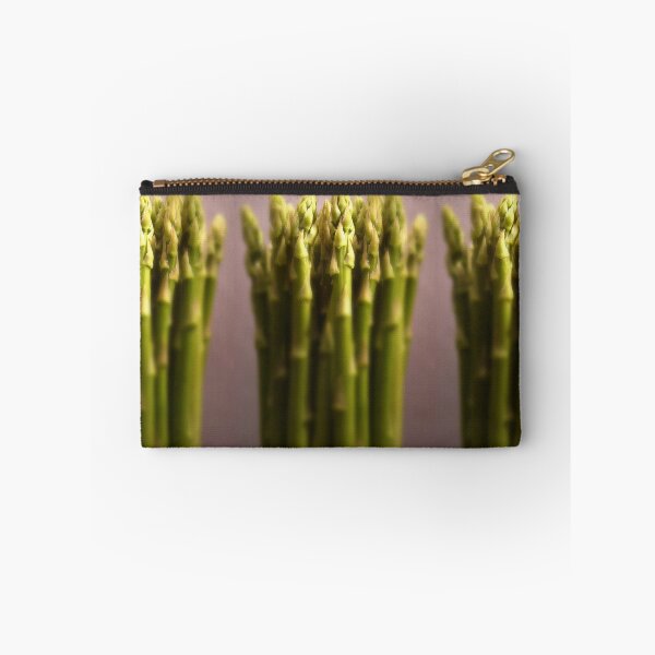 Item preview, Bunch of asparagus spears on grey background designed and sold by bailey-cooper.