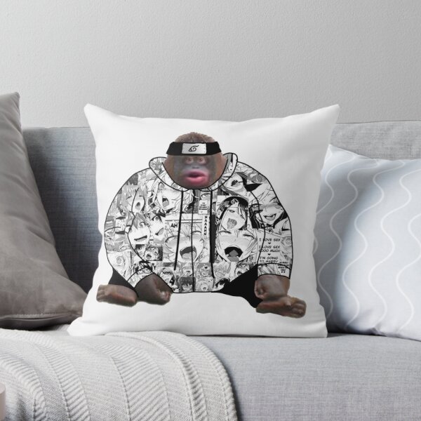 uh oh stinky poopy monkey meme Throw Pillow for Sale by cyberstyle