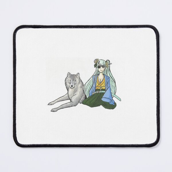Item preview, Japanese woman with wolf "Kondo" designed and sold by Anmioma.