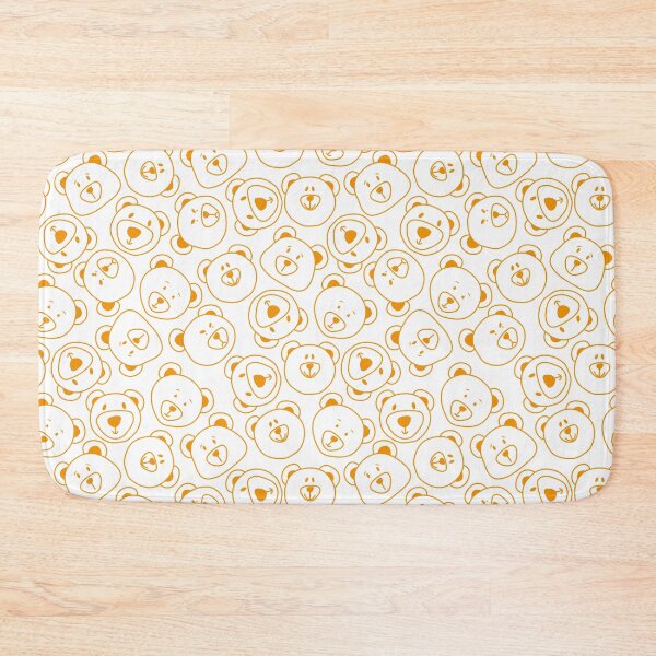 Item preview, Cute teddy bear orange pattern designed and sold by Illustralare.