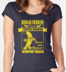 Camiseta entallada de cuello ancho Plátano congelado original de Bluth