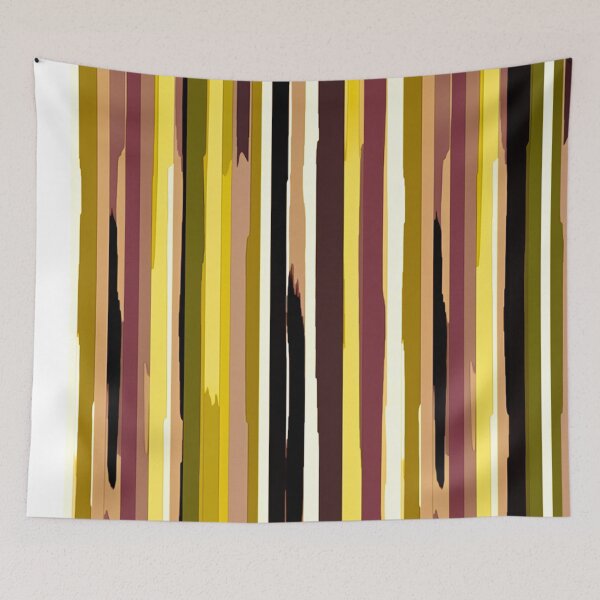 Item preview, Stripe Design -Rejuvenation Plum, olive green, beige, cream, gold designed and sold by Highlandkings.
