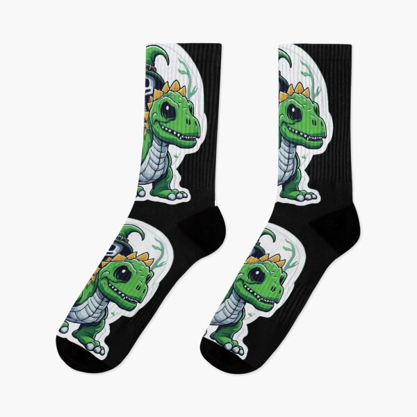 Item preview, Cute Skeleton Riding Green Dinosaur designed and sold by TrendyPalette.
