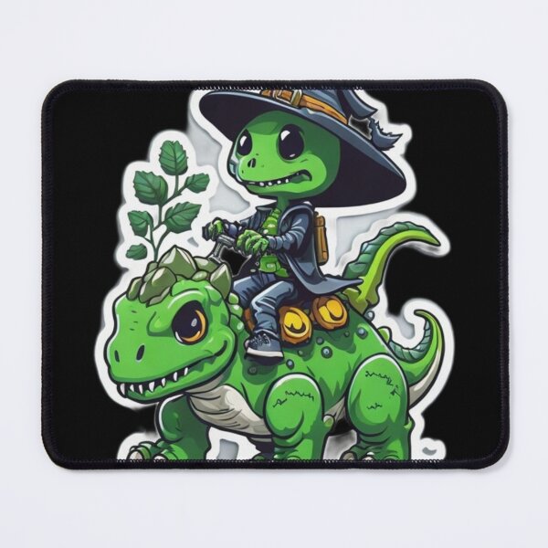Item preview, Cute Skeleton Riding Green Dinosaur designed and sold by TrendyPalette.