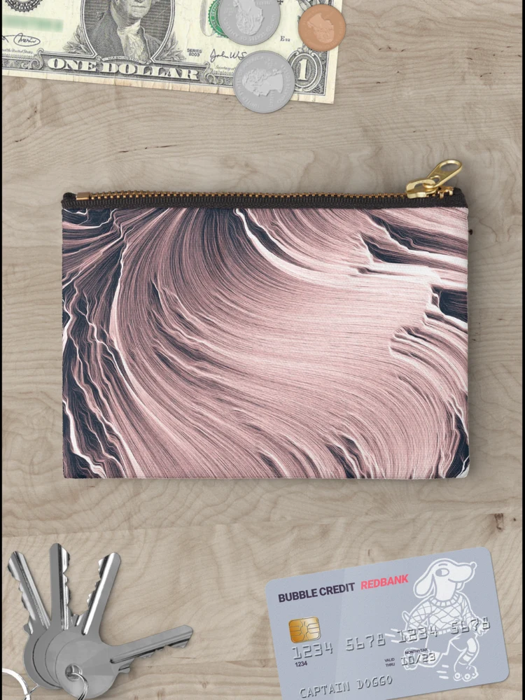 Thumbnail 3 of 4, Zipper Pouch, Undulating Data designed and sold by TiwGenerative.