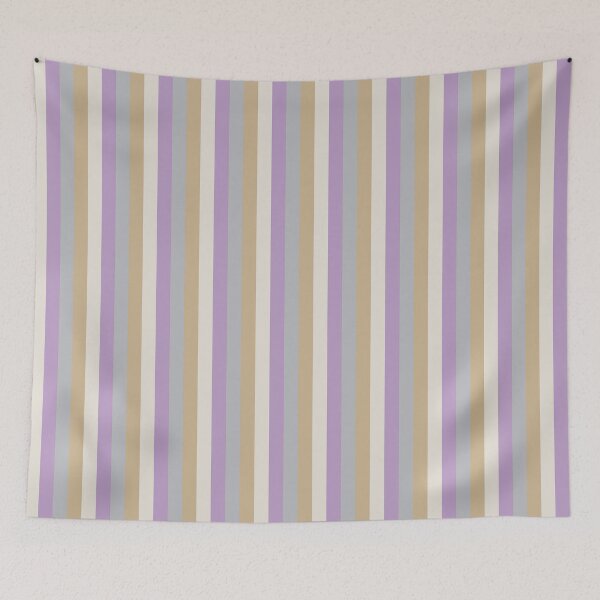 Item preview, Stripes Crocus Petal, Quiet Gray, Tofu, Almond Buff designed and sold by coverinlove.