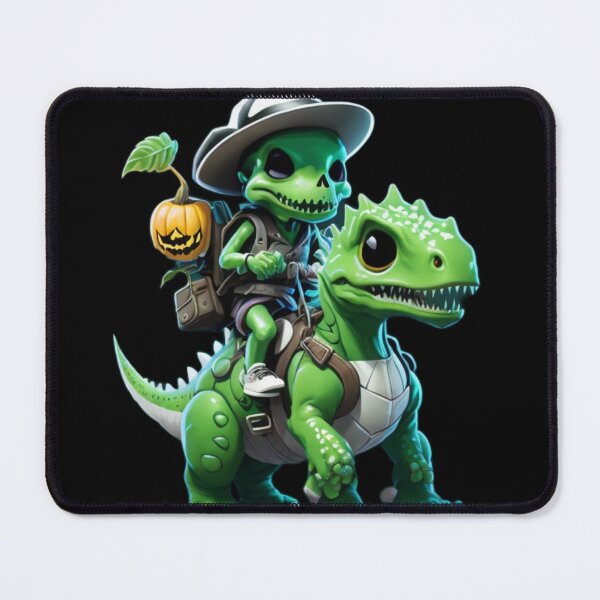 Item preview, Cute Skeleton Riding Green Dinosaur designed and sold by TrendyPalette.