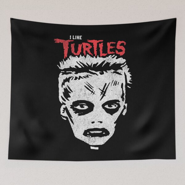 Item preview, I Like Turtles Zombie 	 Skull Face  	 designed and sold by iarcaammae97.