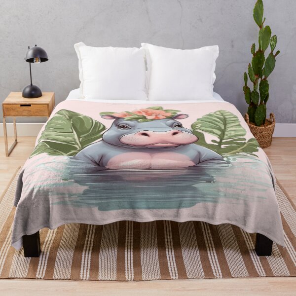 Item preview, Cute Baby Hippo Bathing designed and sold by CutiePalace.