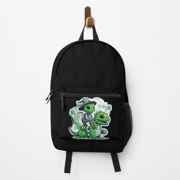 Item preview, Cute Skeleton Riding Green Dinosaur designed and sold by TrendyPalette.