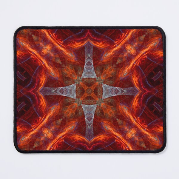 Item preview, silver cross on red X-cross designed and sold by effervescence.