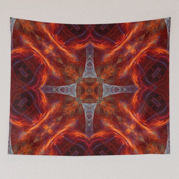 Item preview, silver cross on red X-cross designed and sold by effervescence.