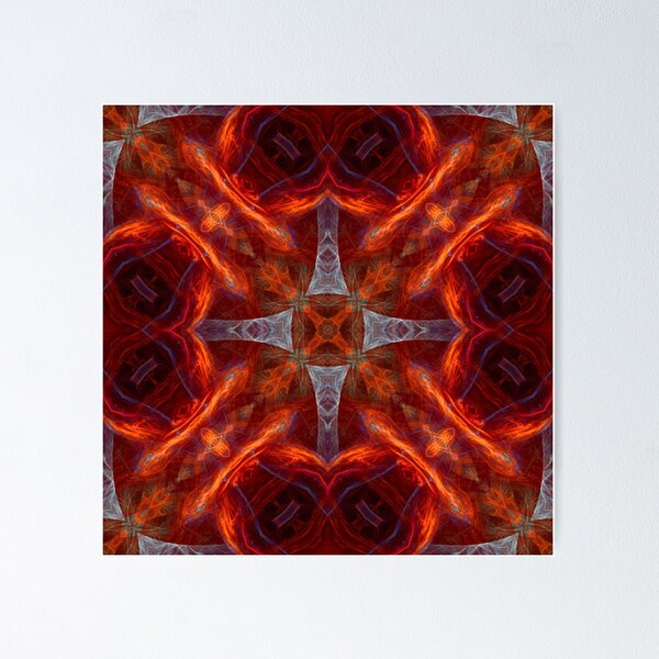Double cross abstract symbol Poster for Sale by archiba