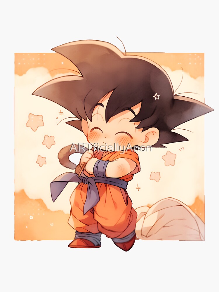 Dragonball Sticker - Goku Chibi 2 Art Print for Sale by PuppyPals3