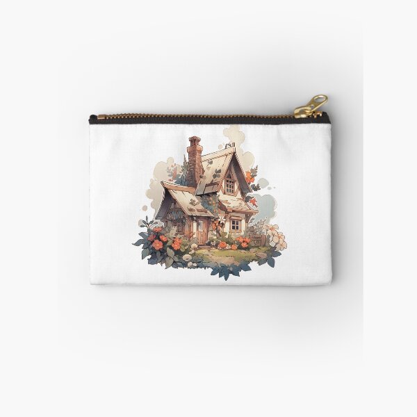 Item preview, Cute Cozy Cottage with Flowers in Cottagecore and Rustic Style designed and sold by CozyKawaiiArt.