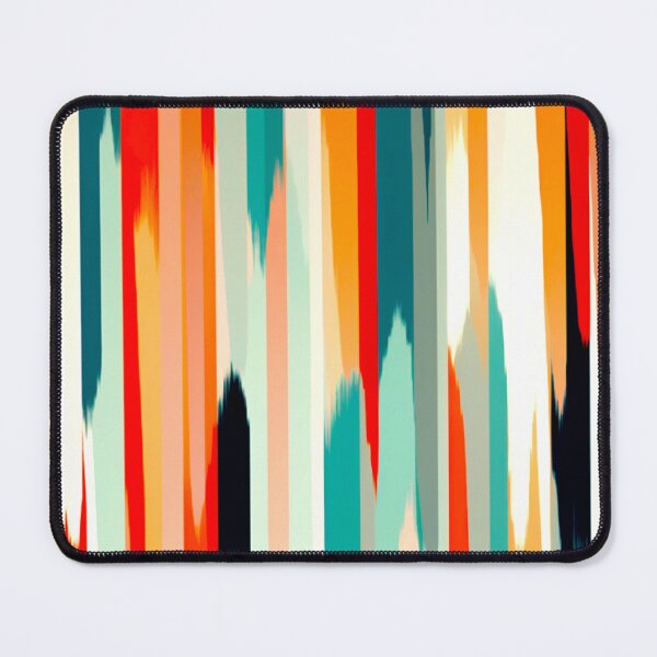 Item preview, Stripe Design -Creativity Salmon, aqua, peach, gray, white designed and sold by Highlandkings.
