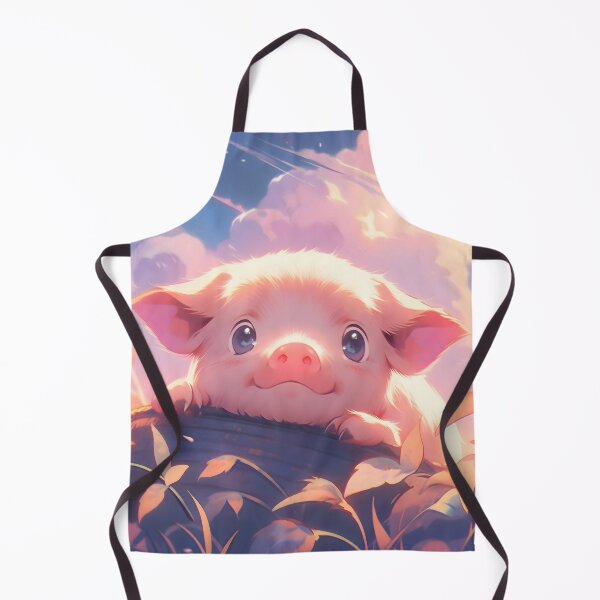 Item preview, Cute Piglet / Little Pig Retro Japanese Anime Style Illustration designed and sold by Master Ivan.