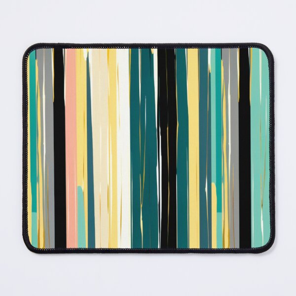 Item preview, Stripe Design - Curiosity Teal, blush, gray, ivory, gold 2 designed and sold by Highlandkings.
