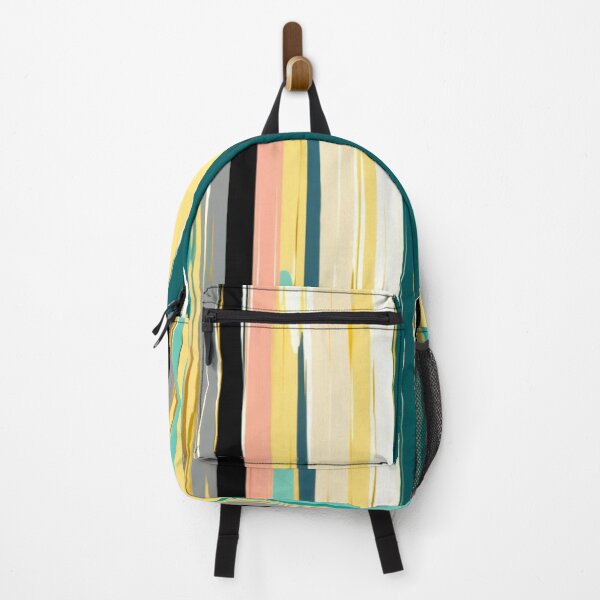 Item preview, Stripe Design - Curiosity Teal, blush, gray, ivory, gold 2 designed and sold by Highlandkings.