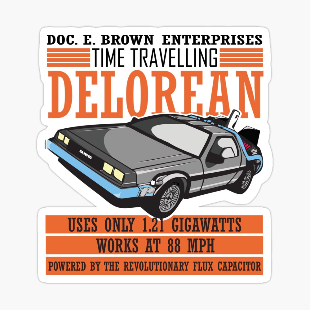 Doc E. Brown Time Travelling Delorean Journal