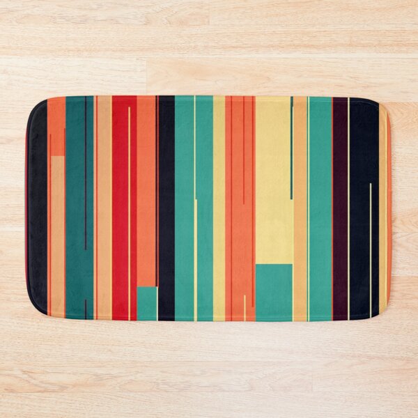 Item preview, Stripe Design -Exploration Teal, light blue, pink, peach, ivory designed and sold by Highlandkings.