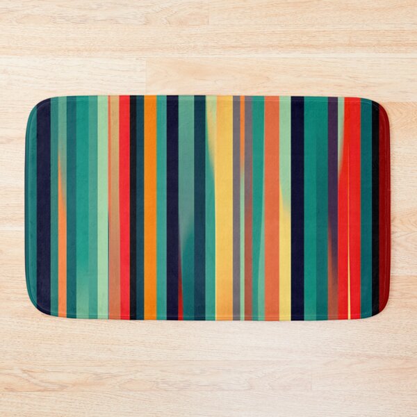 Item preview, Stripe Design -Wonderment Teal, light blue, pink, peach, ivory 2 designed and sold by Highlandkings.