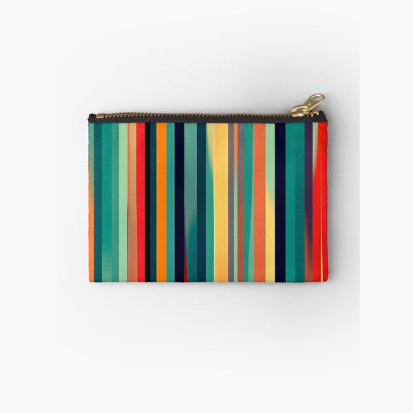 Item preview, Stripe Design -Wonderment Teal, light blue, pink, peach, ivory 2 designed and sold by Highlandkings.