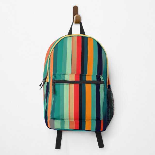 Item preview, Stripe Design -Wonderment Teal, light blue, pink, peach, ivory 2 designed and sold by Highlandkings.
