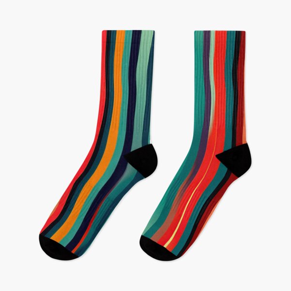Item preview, Stripe Design -Wonderment Teal, light blue, pink, peach, ivory 2 designed and sold by Highlandkings.
