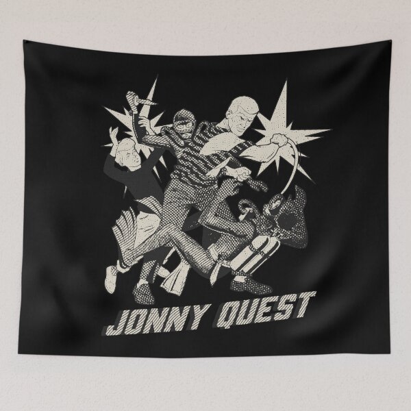 Item preview,  Jonny Quest monochrome designed and sold by RetroPandora.
