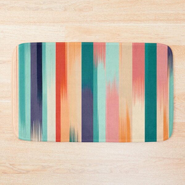 Item preview, Stripe Design -Beauty Teal, pink, peach, gray, white designed and sold by Highlandkings.