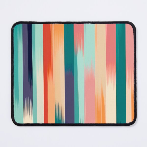 Item preview, Stripe Design -Beauty Teal, pink, peach, gray, white designed and sold by Highlandkings.