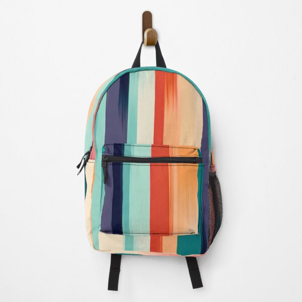 Item preview, Stripe Design -Beauty Teal, pink, peach, gray, white designed and sold by Highlandkings.