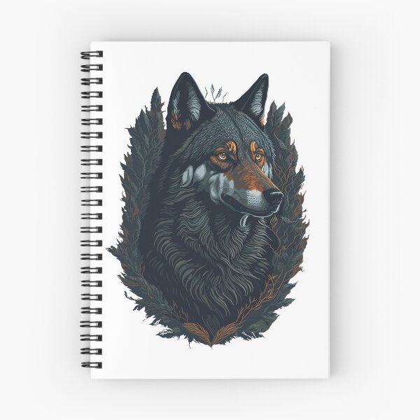Item preview, Iberian wolf portrait designed and sold by landscapeworlds.