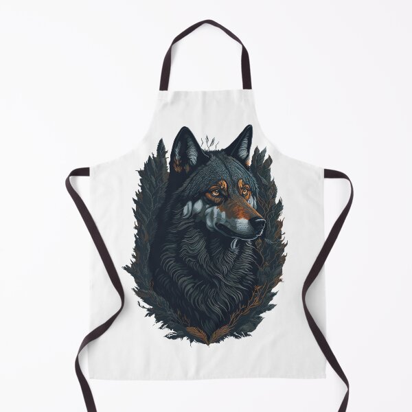 Item preview, Iberian wolf portrait designed and sold by landscapeworlds.