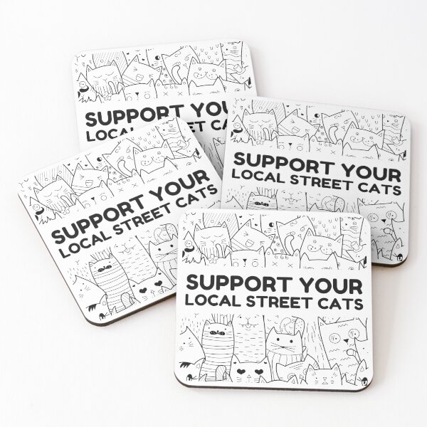 Item preview, Support Your Local Street Cats - Funny  designed and sold by montillalee.