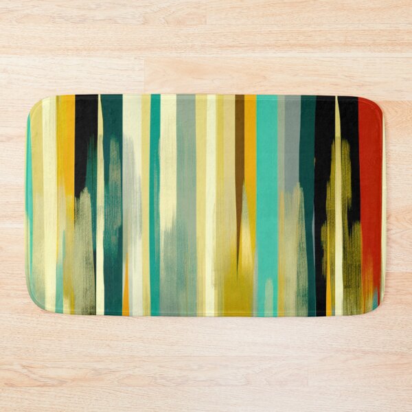 Item preview, Stripe Design -Elegance Teal, rust, cream, gray, gold 2 designed and sold by Highlandkings.
