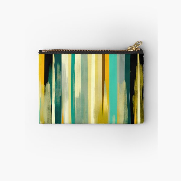 Item preview, Stripe Design -Elegance Teal, rust, cream, gray, gold 2 designed and sold by Highlandkings.