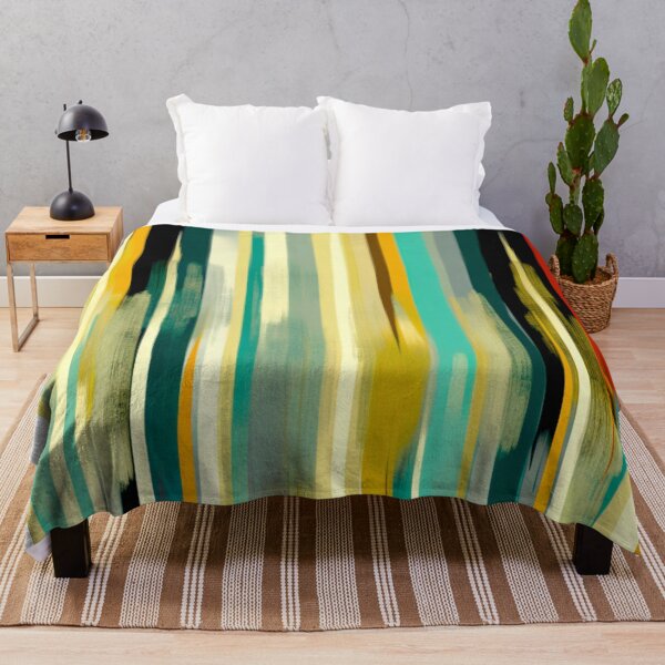Item preview, Stripe Design -Elegance Teal, rust, cream, gray, gold 2 designed and sold by Highlandkings.