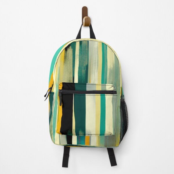 Item preview, Stripe Design -Elegance Teal, rust, cream, gray, gold 2 designed and sold by Highlandkings.