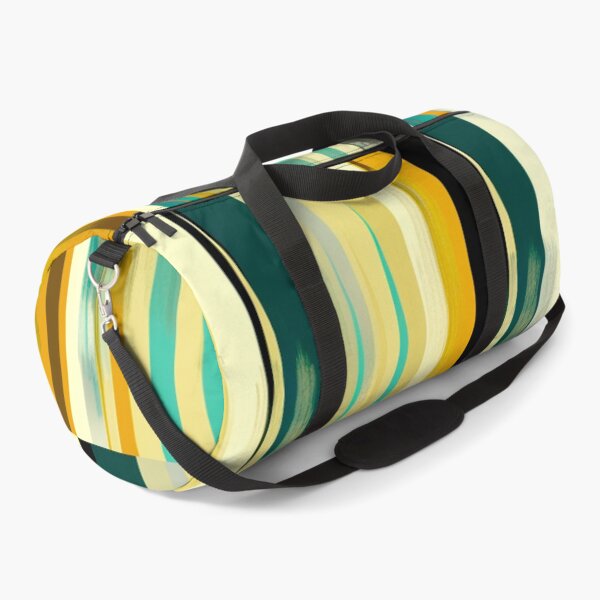 Item preview, Stripe Design -Elegance Teal, rust, cream, gray, gold 2 designed and sold by Highlandkings.