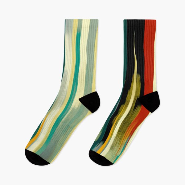 Item preview, Stripe Design -Elegance Teal, rust, cream, gray, gold 2 designed and sold by Highlandkings.