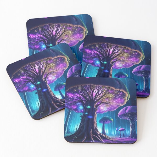 Item preview, Alien Mushroom Trees designed and sold by MobileCanvas.