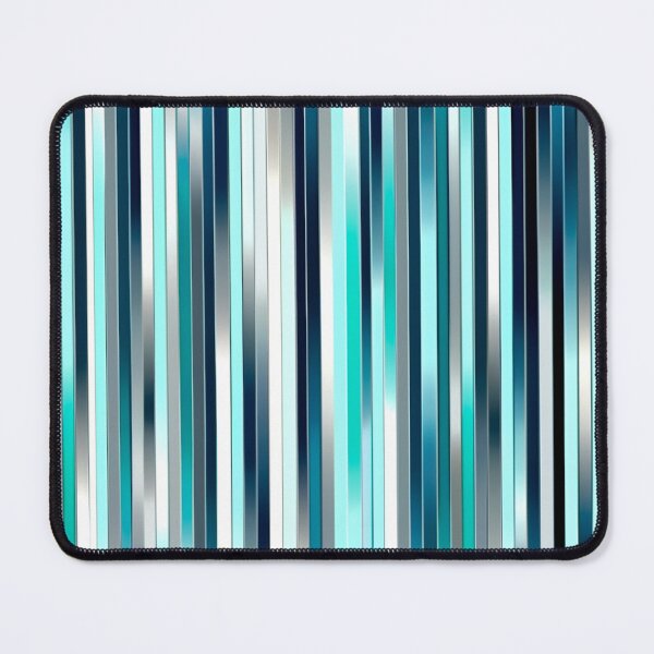 Item preview, Stripe Design -Charm Turquoise, light blue, navy, white, silver designed and sold by Highlandkings.
