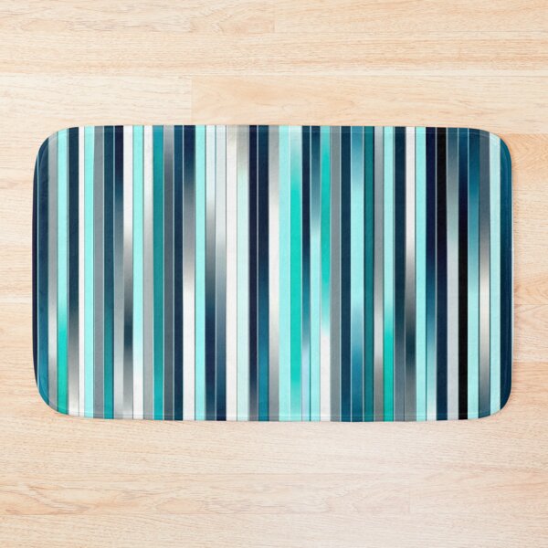 Item preview, Stripe Design -Charm Turquoise, light blue, navy, white, silver designed and sold by Highlandkings.