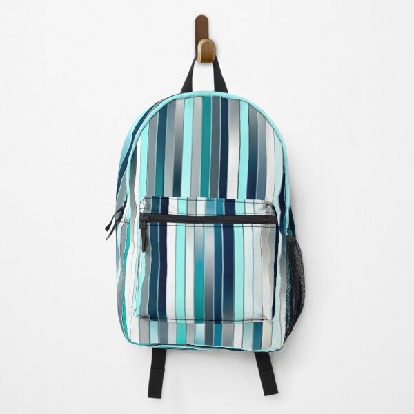 Item preview, Stripe Design -Charm Turquoise, light blue, navy, white, silver designed and sold by Highlandkings.