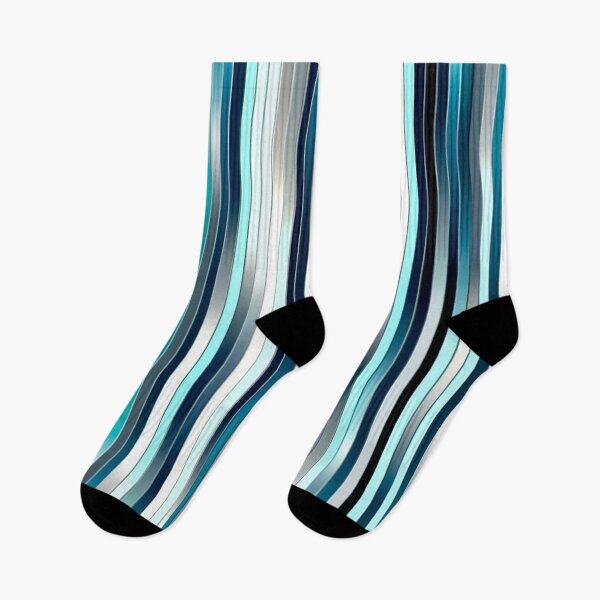 Item preview, Stripe Design -Charm Turquoise, light blue, navy, white, silver designed and sold by Highlandkings.